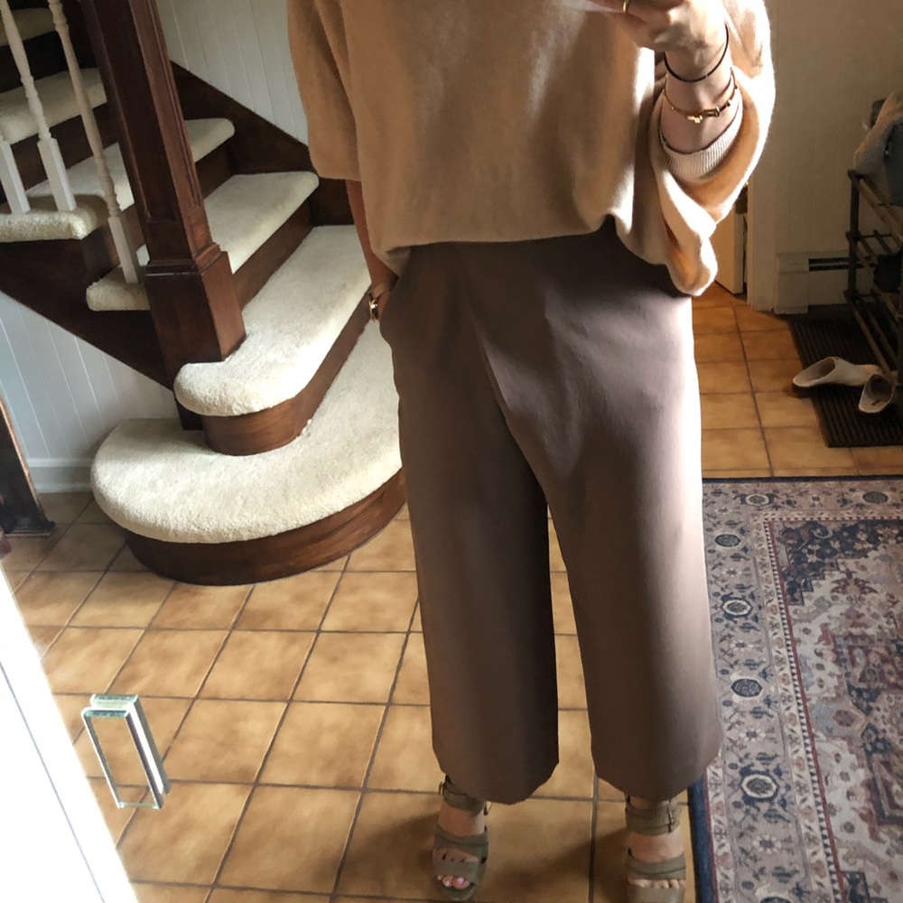 Highwaisted wide leg culotte trousers